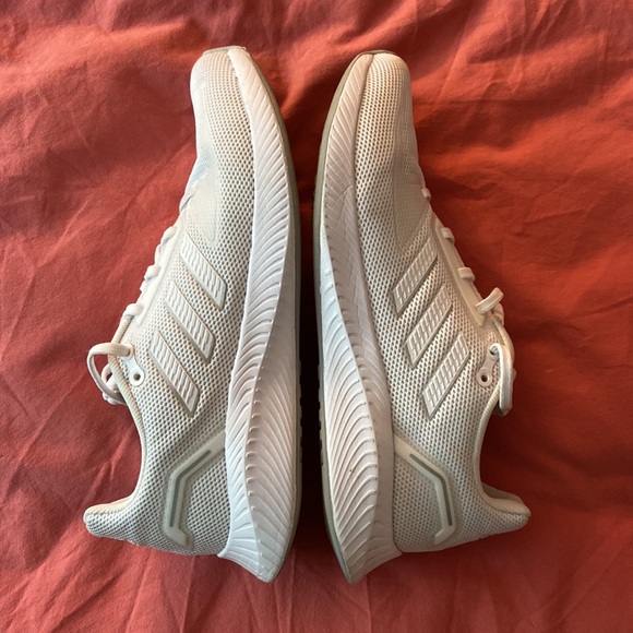 EUC all white adidas RUNFALCON 2.0 sneakers - Picture 5 of 7